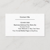 Jachtmakelaar en dealer Visitekaartjes zonsonderga (Achterkant)