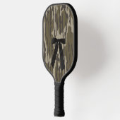 Jachtmeisje Camo Black Bow Ribbon Pickleball Paddle (Links)