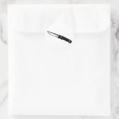 jachtmes ronde sticker (Tas)