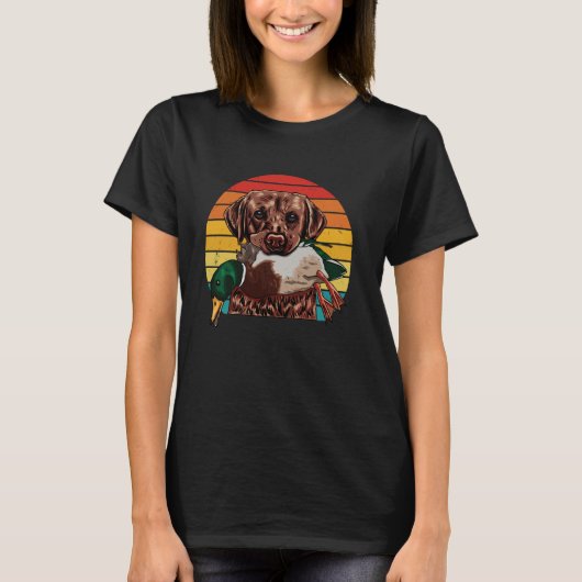 Jachtop Labrador Retriever Wilde Eend Jager Lab T-shirt (Voorkant)