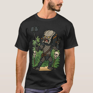 Jachtop Predator Afbeeldingen vintage T-shirt