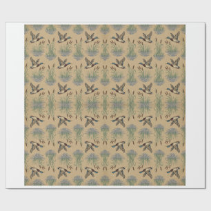 Jachtpapier met wilde eend cadeaupapier