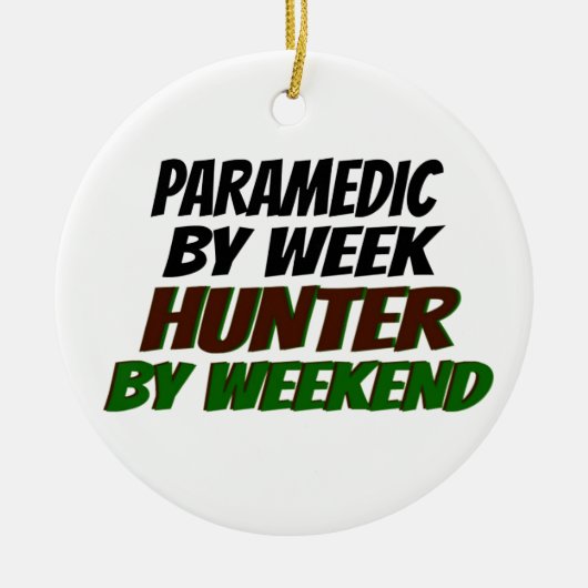 jachtparamedicus keramisch ornament (Voorkant)
