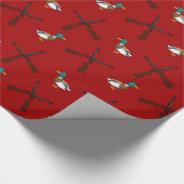 jachtpatroon rode eenden cadeaupapier (Hoek)