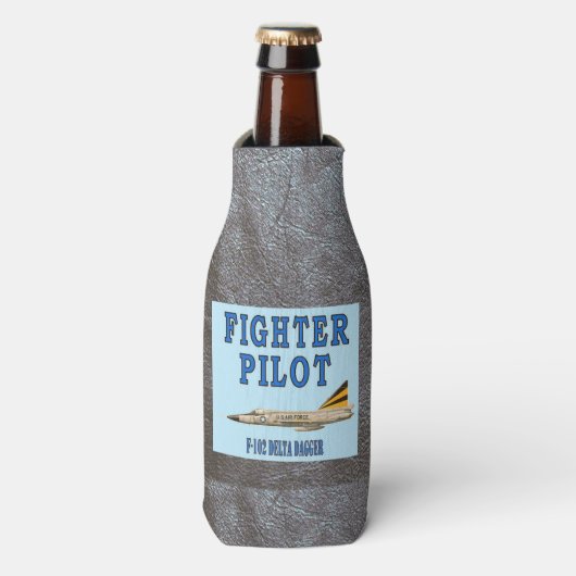 JACHTPILOOT F-102 DELTA DOLGER FLESJESKOELER (Fles Voorkant)