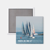 Jachtrace - Marina Del Rey, CA Magneet (Voorkant / Achterkant)