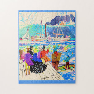 jachtrace van de 19e eeuw legpuzzel