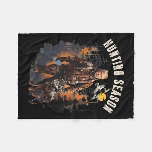 Jachtseizoen Camo Hunting Trump Duck Hunting Tru Fleece Deken (Voorkant (Horizontaal))