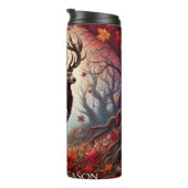 Jachtseizoen Herten Herfst Bos Thermosbeker (Geroteerd rechts)