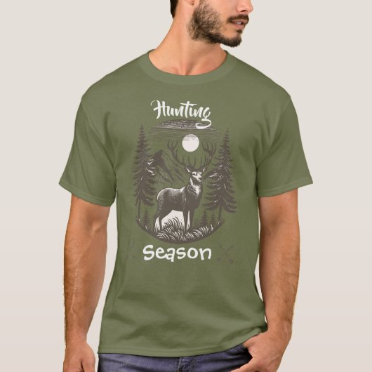 Jachtseizoen Natuur T-shirt (Voorkant)