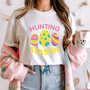 Jachtseizoen Paas T-shirt; Fun Egg Hunt T-shirt