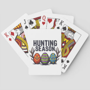 Jachtseizoen Paaseieren Jagen Grappig Pokerkaarten