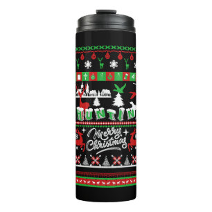 Jachtshirts - Kerstshirt voor jagers Thermosbeker