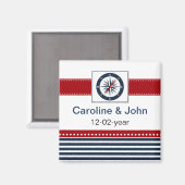 jachtstrepen, kompas, nautisch, met uitzondering v magneet (Voorkant / Achterkant)