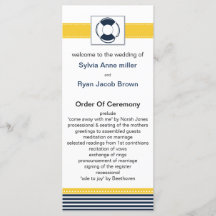 jachtstrepen, reddingsboei, nautische trouwprogram