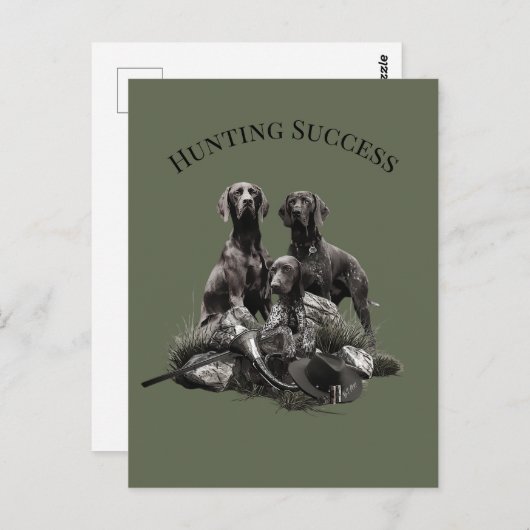 jachtsucces briefkaart (Voorkant / Achterkant)