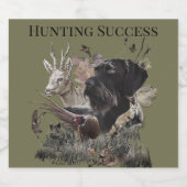 Jachtsucces, Deutsch Drahthaar Likeurfles Etiket (Enkel label)