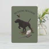 jachtsucces kaart (Staand voorkant)