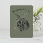 jachtsucces kaart (Staand voorkant)