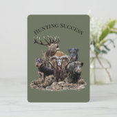 jachtsucces kaart (Staand voorkant)