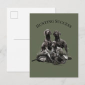jachtsucces uitnodiging briefkaart (Voorkant / Achterkant)