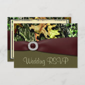 Jachtt camouflage RSVP Trouwkaarten (Voorkant / Achterkant)