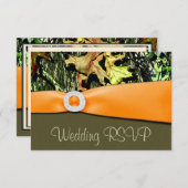 Jachtt camouflage RSVP Trouwkaarten (Voorkant / Achterkant)