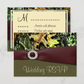 Jachtt camouflage RSVP Trouwkaarten Kaartje (Voorkant / Achterkant)