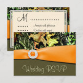 Jachtt camouflage RSVP Trouwkaarten Kaartje (Voorkant / Achterkant)