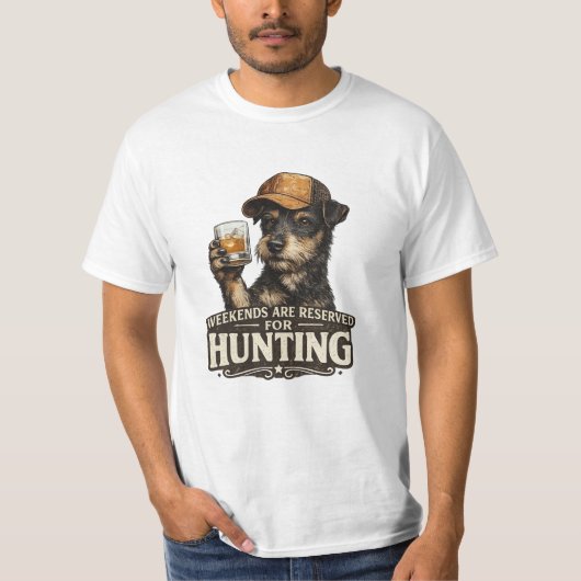 Jachtterriër Grappige Jachthond T-shirt (Voorkant)