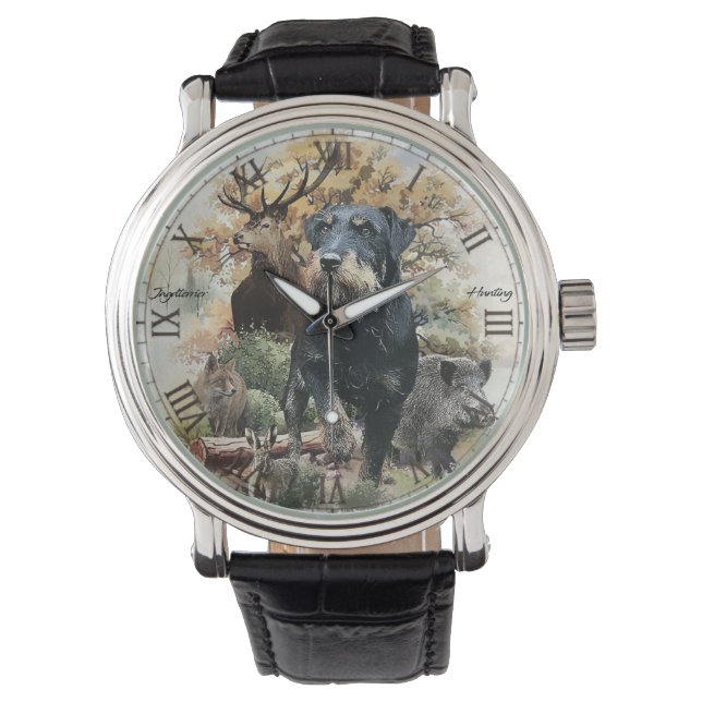 Jachtterriër  horloge (Voorkant)