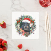 Jachtterriër,Prettig kerstfeest Servet (Insitu)