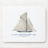 jachtverdediger 1895 muismat (Voorkant)