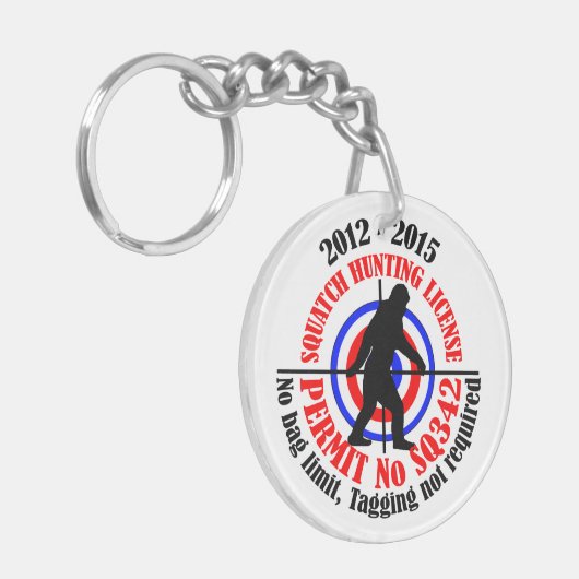 jachtvergunning sleutelhanger (Voorkant Links)