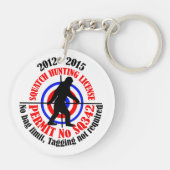 jachtvergunning sleutelhanger (Achterkant)