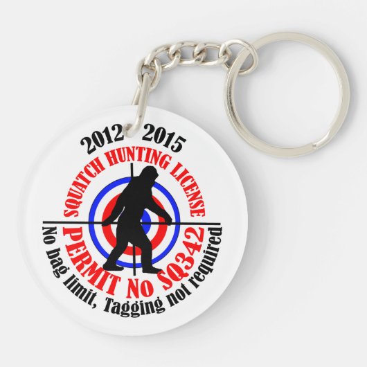 jachtvergunning sleutelhanger (Achterkant)