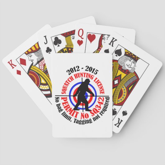 jachtvergunning speelkaarten (Achterkant)