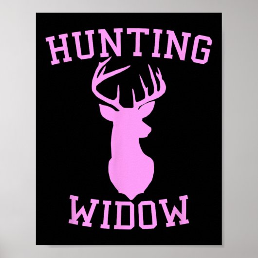 Jachtweduwe - Jager van hertenvrouw Poster (Voorkant)