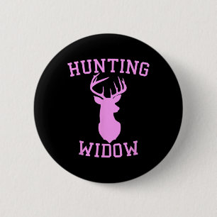Jachtweduwe - Jager van hertenvrouw Ronde Button 5,7 Cm