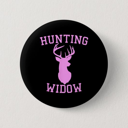Jachtweduwe - Jager van hertenvrouw Ronde Button 5,7 Cm (Voorkant)