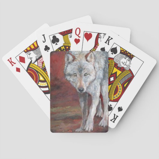 Jachtwolf Pokerkaarten (Achterkant)