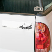 jachvogel bumpersticker (Op Truck)