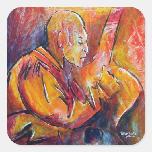 Jacinto 2008 vierkante sticker (Voorkant)