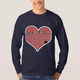 Jack-A-Bee Paw Drukt Dog Humor T-shirt