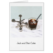 Jack and Diet Coke, Semi-Gloss Note Kaart (Voorkant)