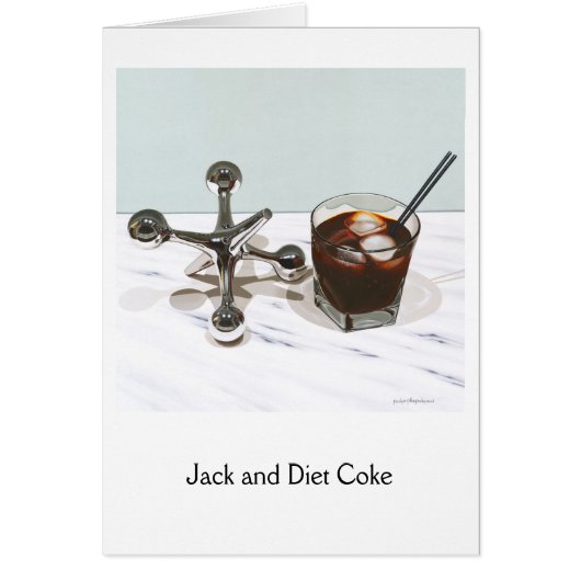 Jack and Diet Coke, Semi-Gloss Note Kaart (Voorkant)