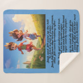 Jack and Jill - Kinderkamer Rhyme Sherpa Blanket Deken (Voorkant (horizontaal))