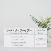 Jack and Jill Shower Ticket Style Party (Staand voorkant)