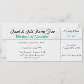 Jack and Jill Shower Ticket Style Party (Voorkant)