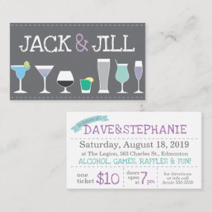 Jack and Jill Tickets - Bar Drink in grijs